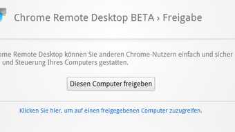 Chrome Remote Desktop