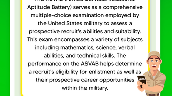 ASVAB Practice Prep Test 2024