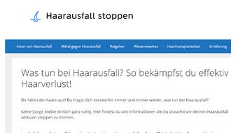 Haarausfall stoppen