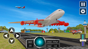 Airplane game flight simulator