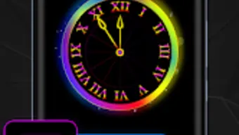 Neon Night Clock: Live Clock