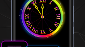 Neon Night Clock: Live Clock