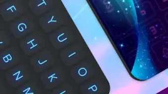 Neon LED Keyboard - RGB Lighting, Emojis, Font