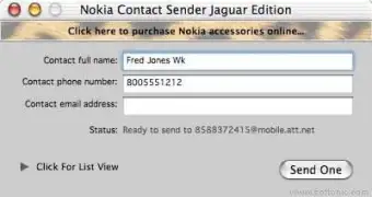 Nokia Contact Sender Jaguar Edition
