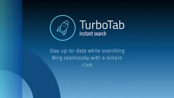 TurboTab: Instant Search