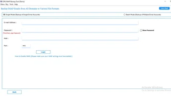 MigrateEmails IMAP Backup Tool