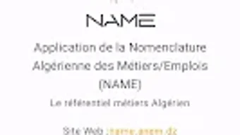 NAME Le référentiel métiers