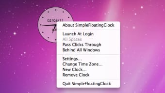 Simple Floating Clock