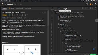 Toggle LeetCode Syntax Highlighting