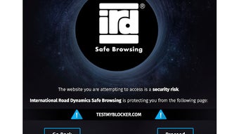 International Road Dynamics Safe Browsing