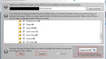 Free OLM to PST Converter Software