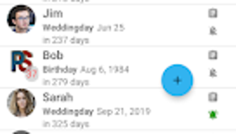 Birthday Calendar  Reminder