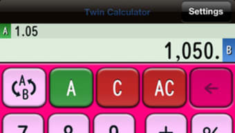 Twin電卓 【 Twin Calculator 】ツイン電卓
