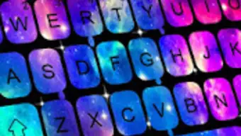 Falling Galaxy Droplets Keyboard Theme