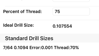 Drill Calc