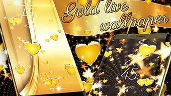 Golden live wallpaper