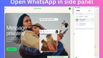 sideWA - Open WhatsApp in side panel