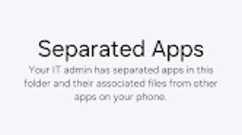 Separated Apps