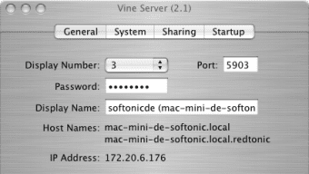 Vine Server (OSXvnc)