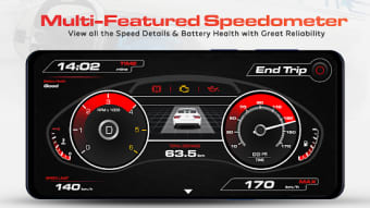GPS Speedometer OBD2 Car dashboard: Speed limit