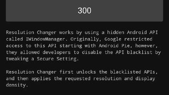 Resolution Changer  Uses ADB