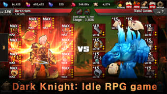 Dark Knight : Idle RPG game
