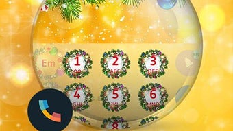 Theme Dialer Merry Xmas Gold