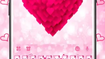 Pink Love Keyboard Theme