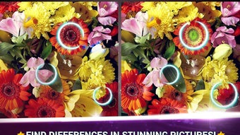 Find the Difference Flowers – Spot the Differences