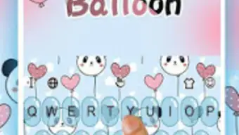 Panda Balloon Keyboard Theme