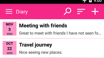 Diary Journal app with lock