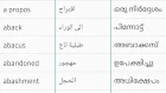 Arabic Malayalam Dictionary