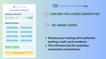 Test Credit Card Numbers