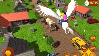 Unicorn Horse Taxi Driving 3D