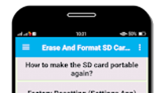 Erase SD card