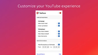 YouFocus - Hide YouTube Distractions