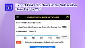 Subscribers Export for LinkedIn