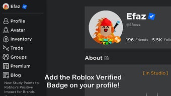 Efaz's Roblox Verified Badge Add-on