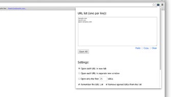 Bulk URL Opener Extension