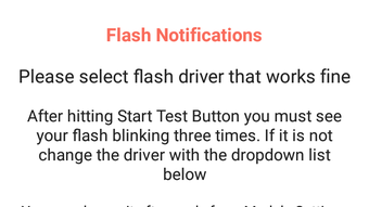 Flash Notifications