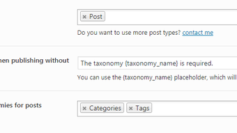WP Required Taxonomies 8211 Categories and Tags Mandatory
