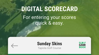 Golf GameBook Scorecard  GPS