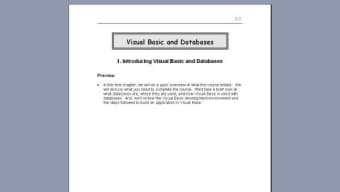 Visual Basic and Databases