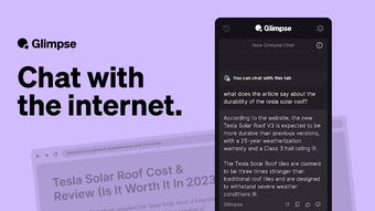 Glimpse — Free AI Chat With Internet Access