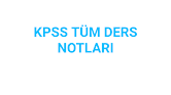 KPSS TÜM DERS NOTLARI