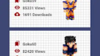 Goku skins for Minecraft PE