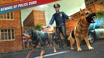 US Police Dog High School Game