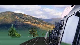 Bildschirmschoner Virtuelle Bahnfahrt