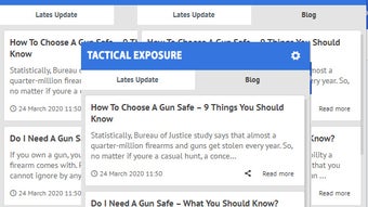 Tactical Exposure - Update Latest Blog
