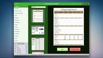 Templates for Microsoft Excel